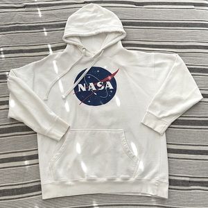 ⚡️Oversized White NASA Hoodie⚡️